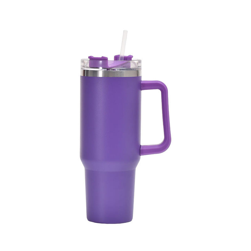 Wholesale 304 stainless steel 40oz ice cup double layer vacuum spray car cup creative outdoor handle cup